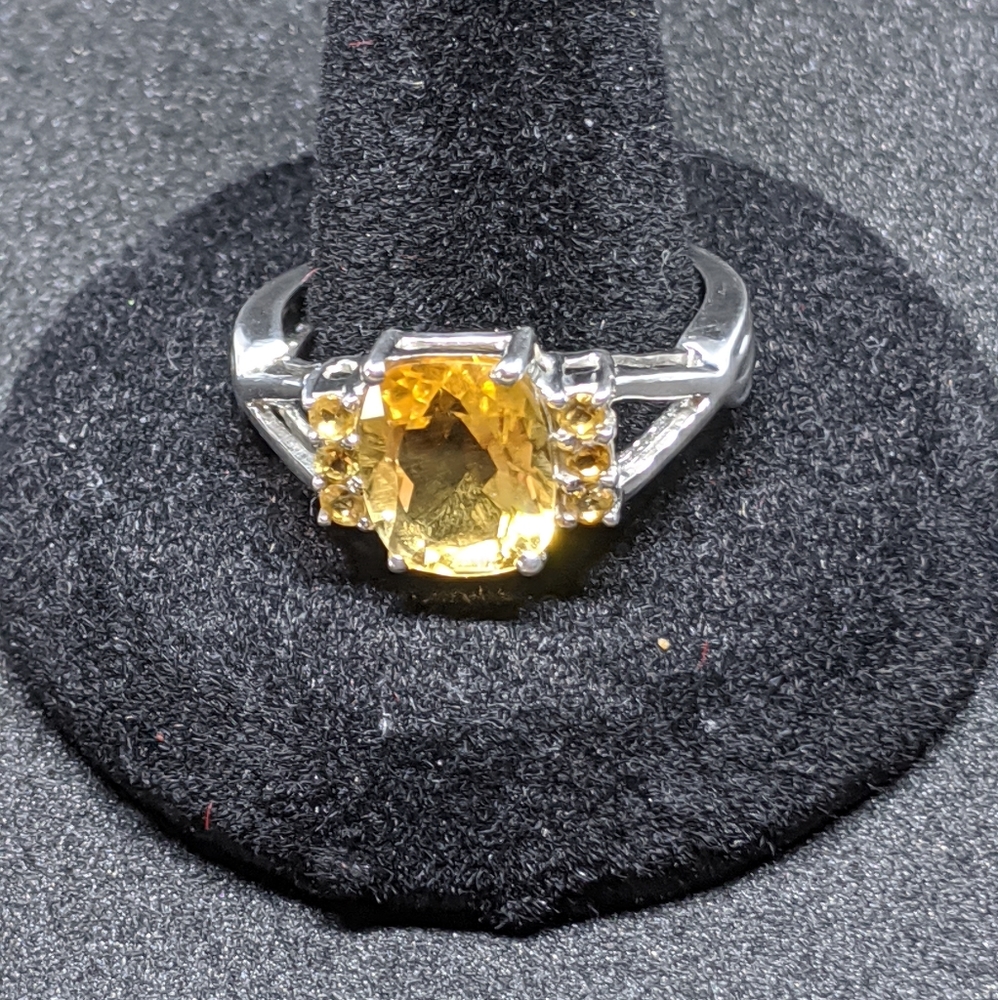 925 Ss Citrine Ring - image 6